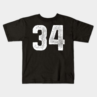 Rough Number 34 Kids T-Shirt